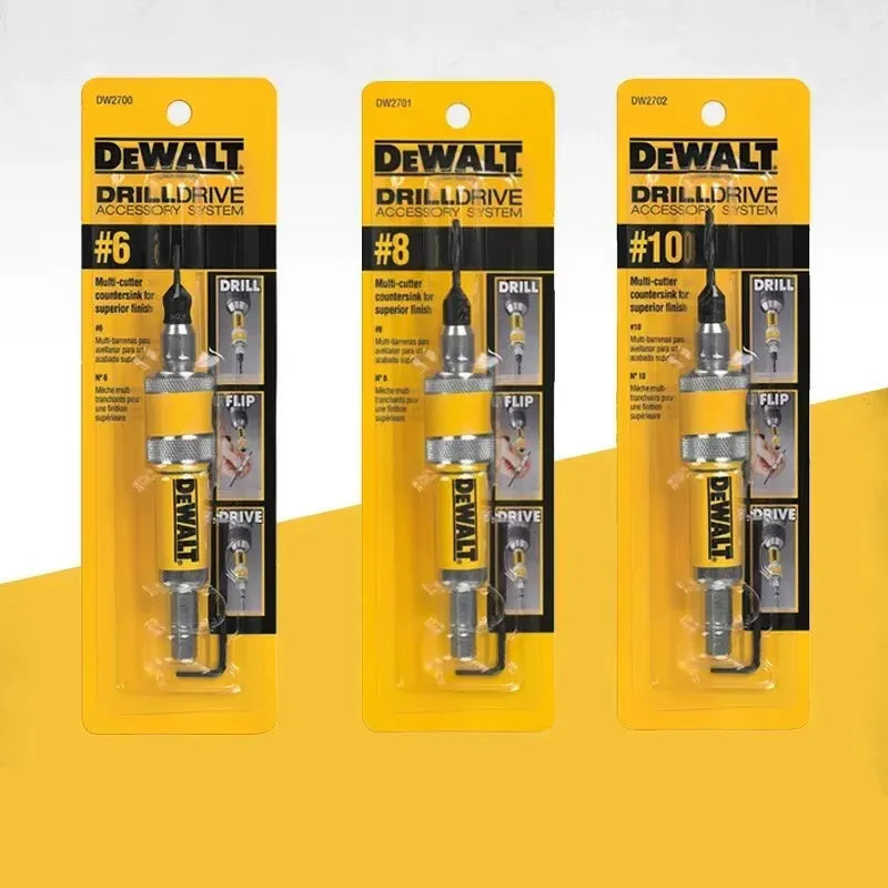 Quick-Change Drill & Countersink Bit Set – 2-in-1 Tool-Free Swap