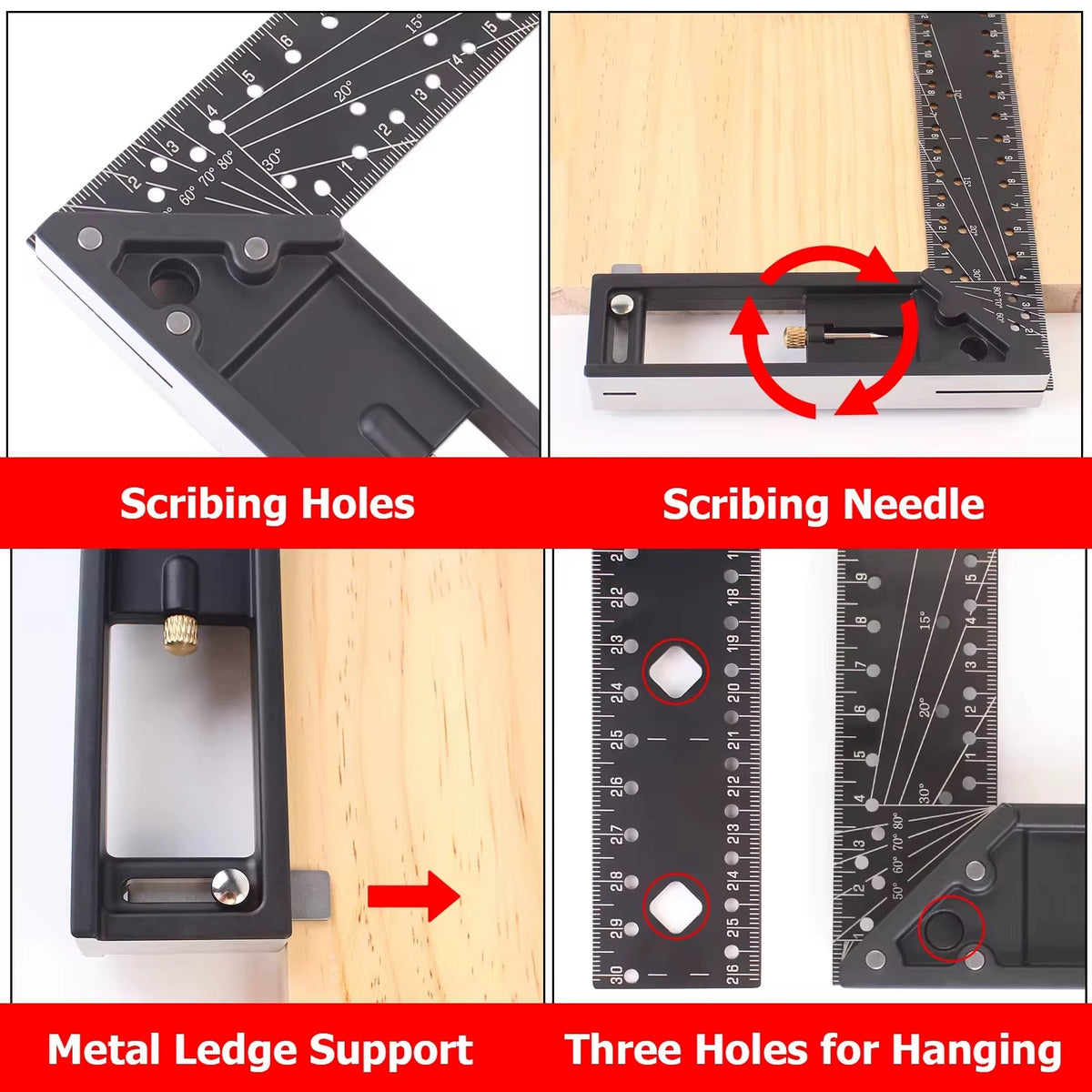 Multi-Function Adjustable Angle Ruler