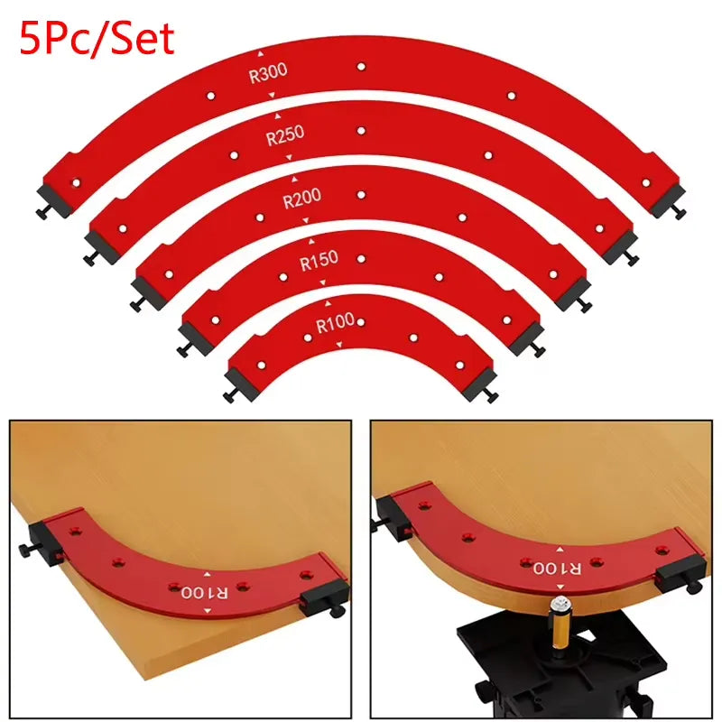 Corner Radius Router Template Set - R100 to R300