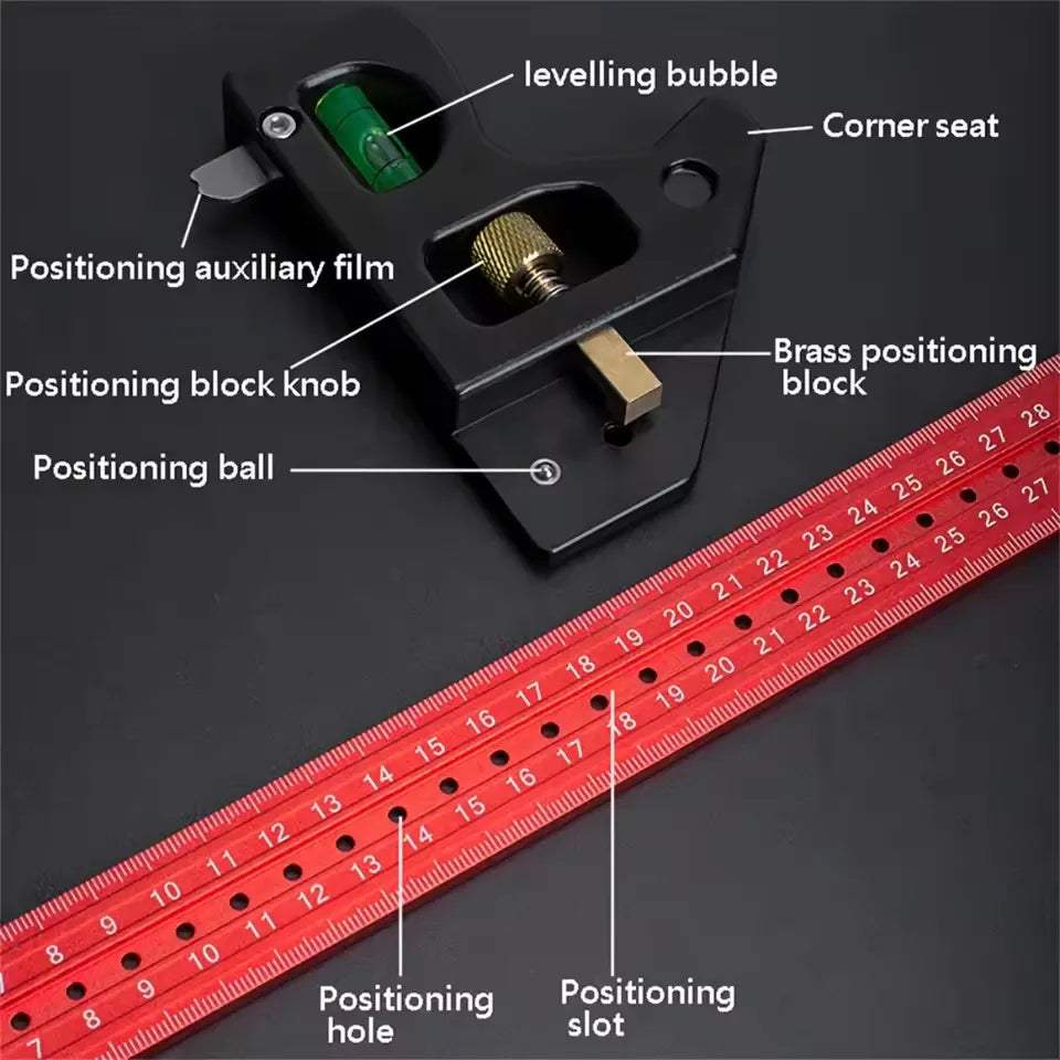 High-Precision Aluminum Framing Square