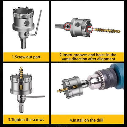 Steel Hole Saw with Tungsten Carbide Tip - view 2