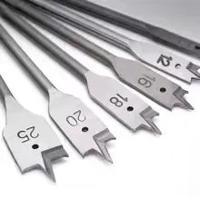 6-Piece Flat Spade Wood Drill Bit Set