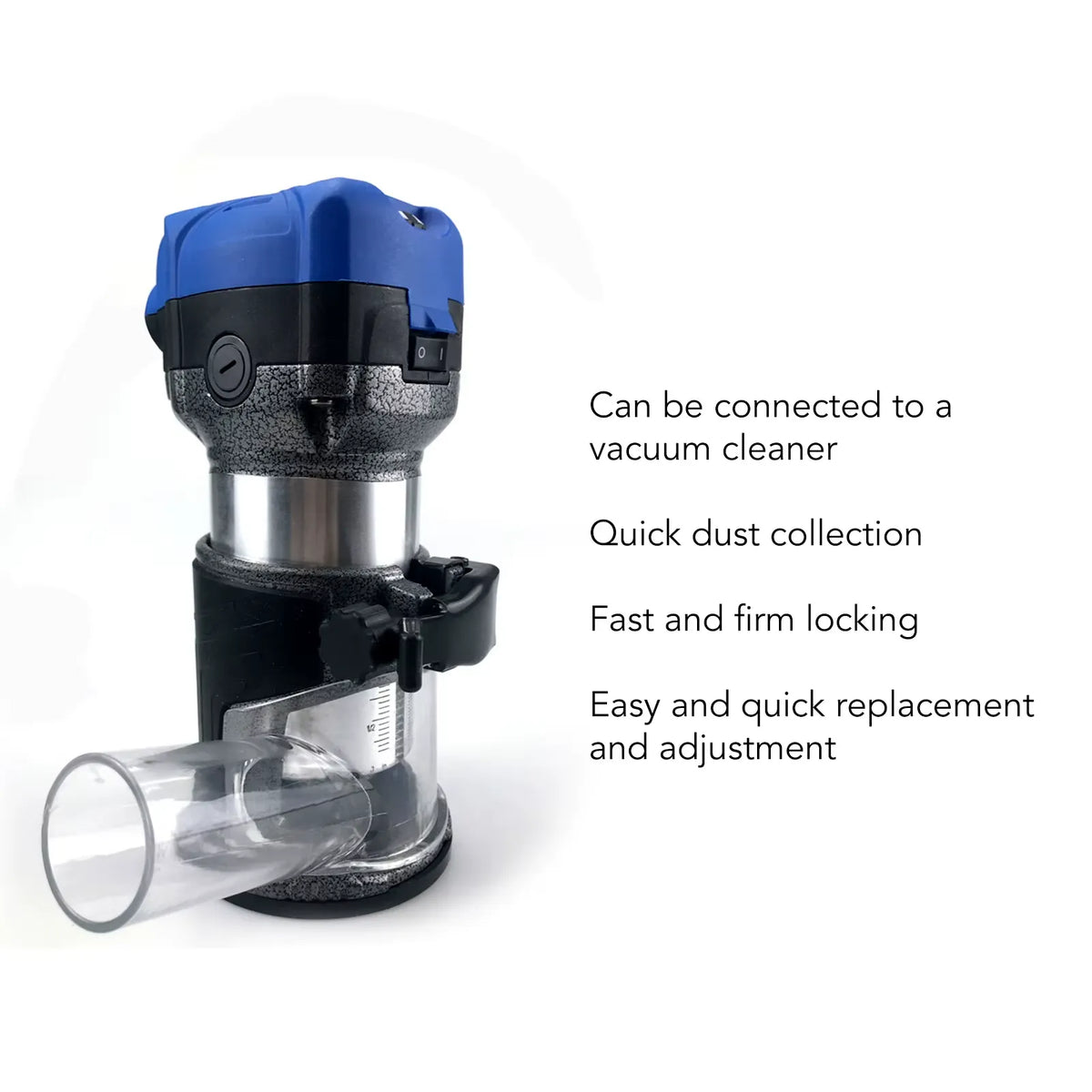 Router Base Plate with Dust Collector - Aluminum Alloy