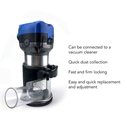 Router Base Plate with Dust Collector - Aluminum Alloy