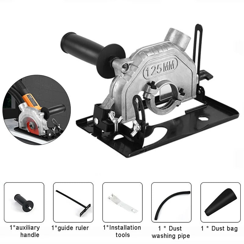 Angle Grinder Cutting Table - Adjustable 0-45 Degrees, Dust Collection