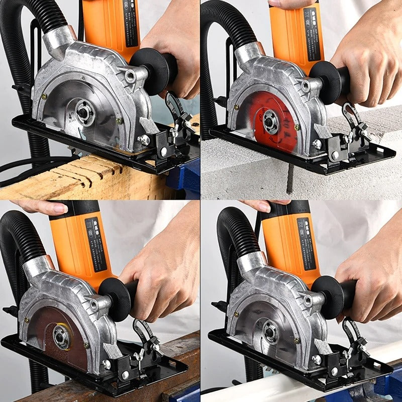 Angle Grinder Cutting Table - Adjustable 0-45 Degrees, Dust Collection