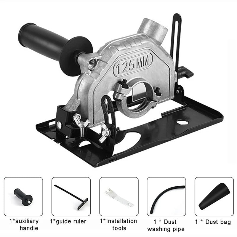 Angle Grinder Cutting Table - Adjustable 0-45 Degrees, Dust Collection