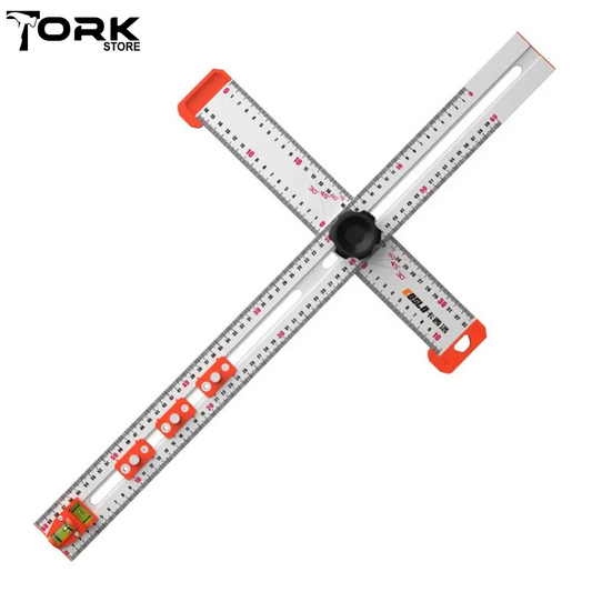 Precision Drilling Guide Ruler - Anodized Aluminum (60cm)