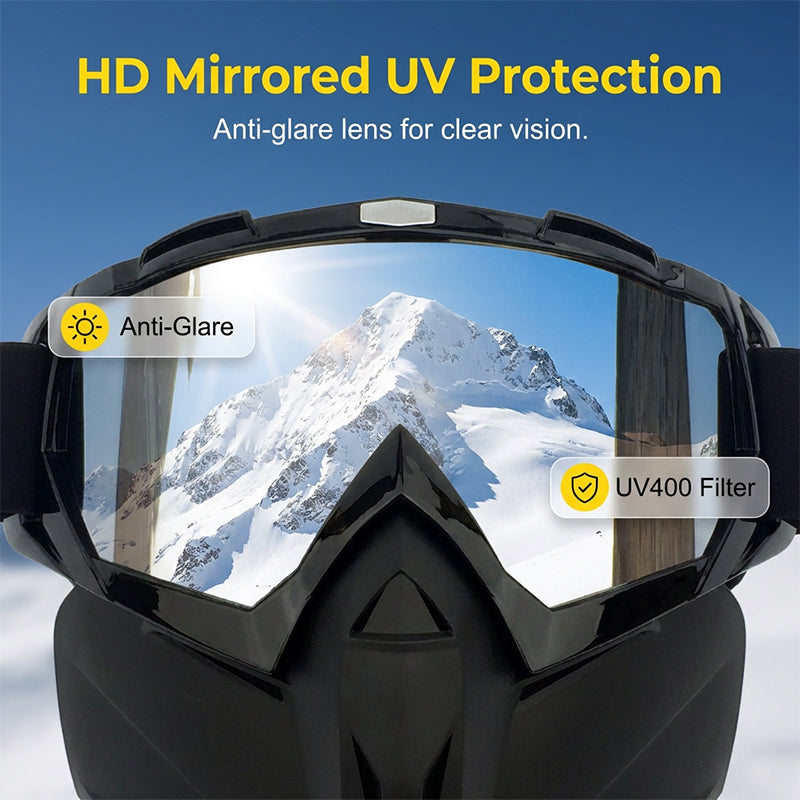 Full-Face Detachable Goggle Mask - Welding & Riding