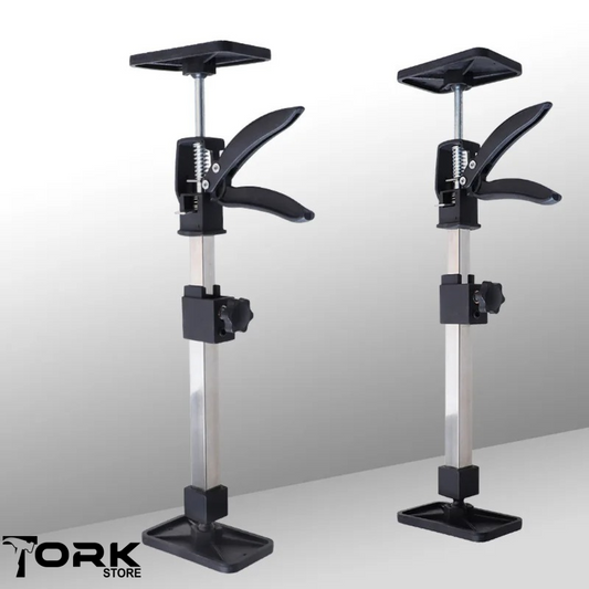 Telescopic Cabinet Support Jack - Stainless Steel, 2-Pack