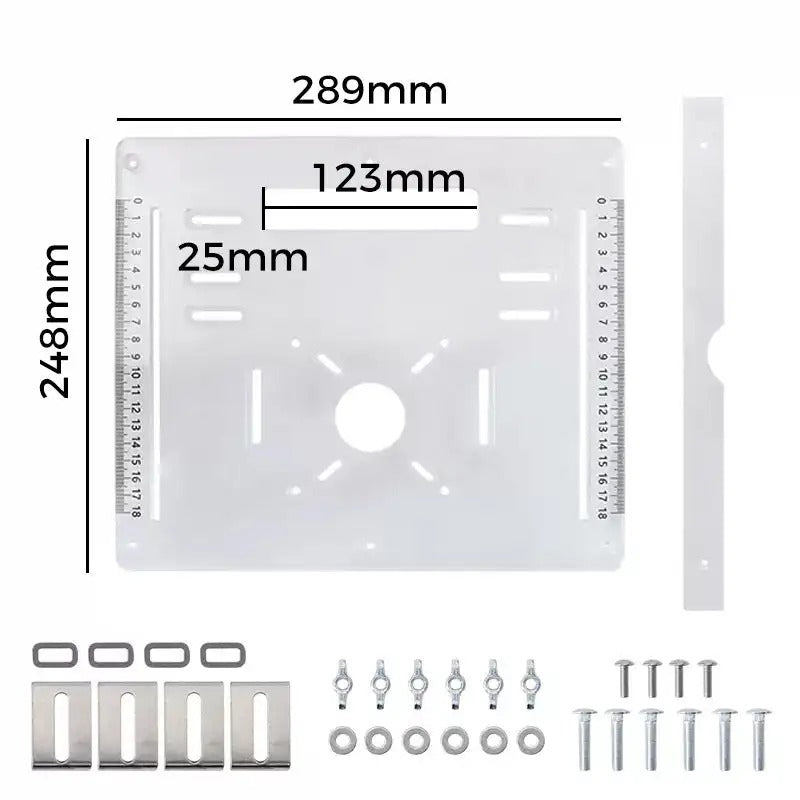 Router Table Insert Plate - Acrylic, 2 Sizes Available