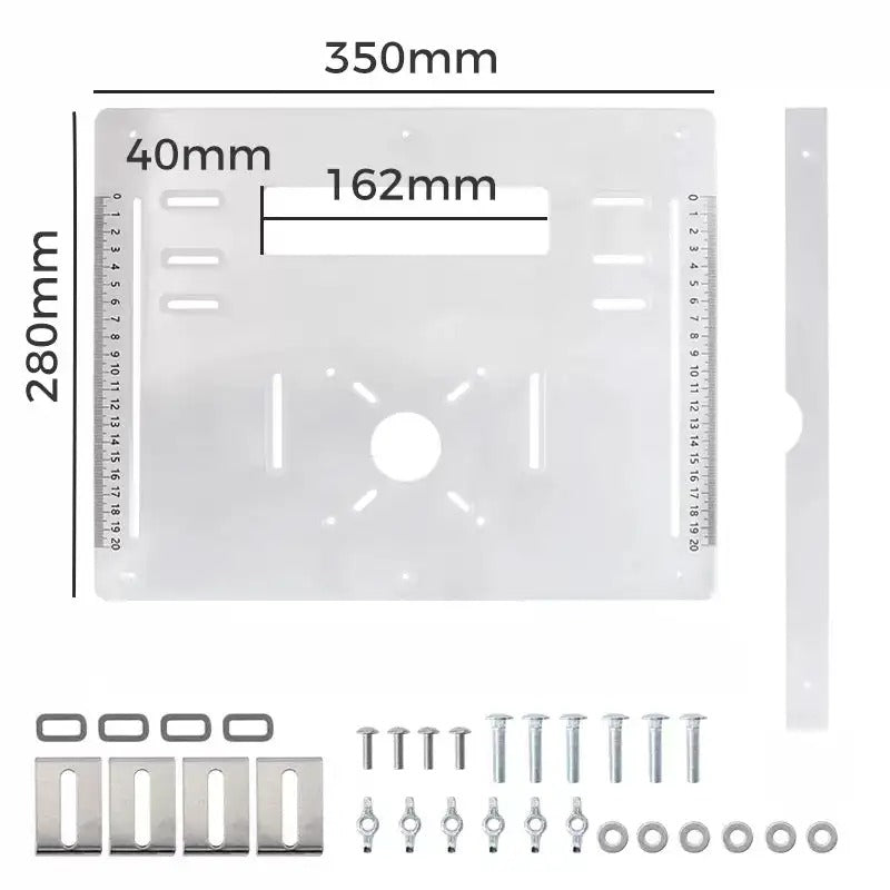 Router Table Insert Plate - Acrylic, 2 Sizes Available
