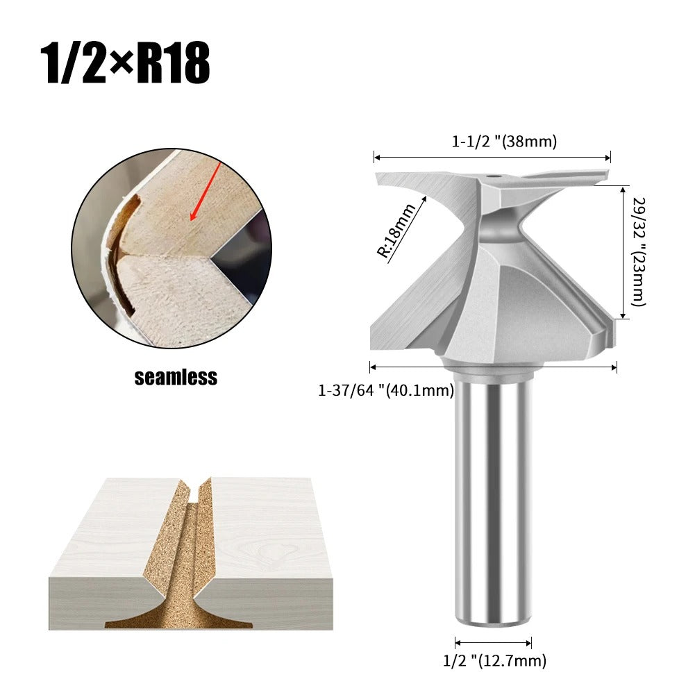 MDF Folding Router Bit - Multiple Radius (R18/R30/R50)